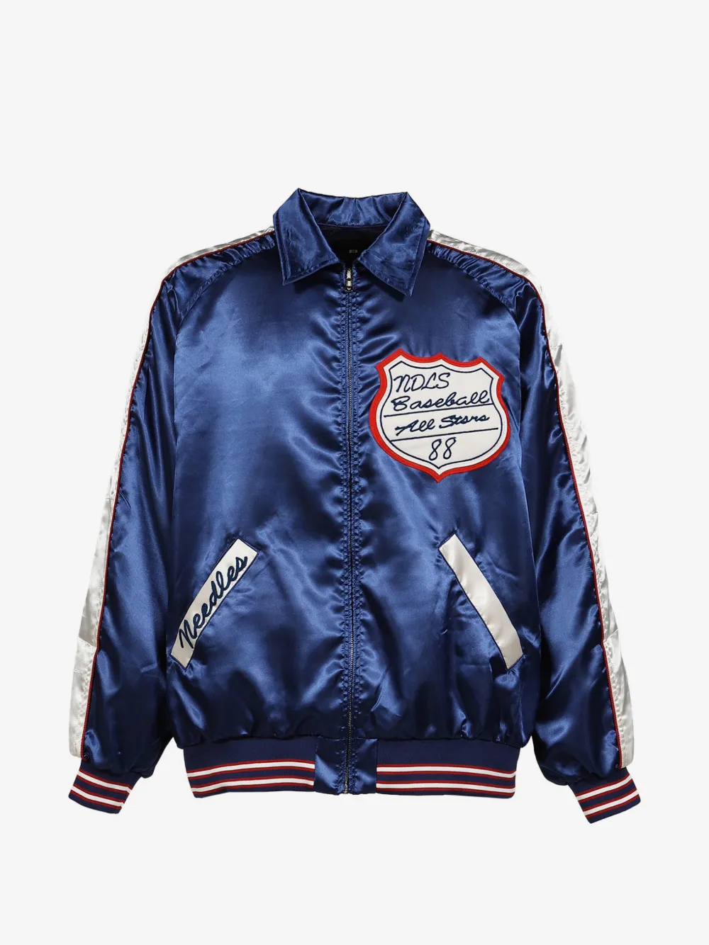 Needles logo-patch bomber jacket | Blue | Image 1