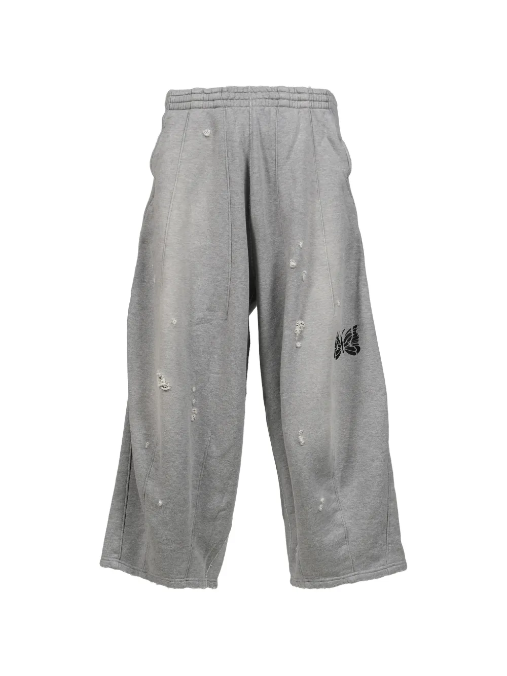 Needles butterfly-embroidered track pants | Grey | Image 1