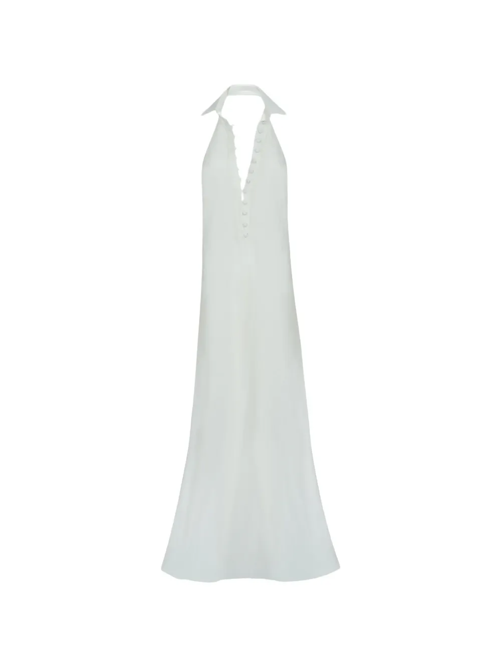 Taller Marmo Barbara halter-neck maxi dress - Bianco