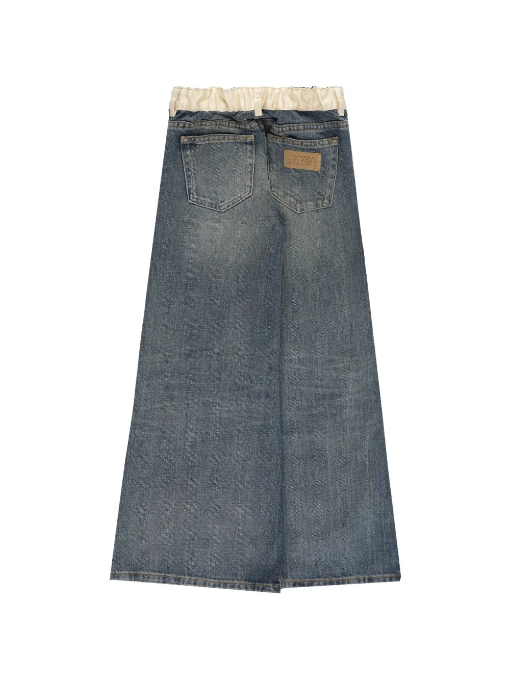 MM6 Maison Margiela Kids Rok met contrasterende afwerking Blauw
