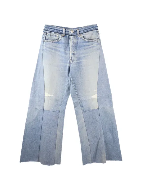 Readymade patchwork distressed jeans