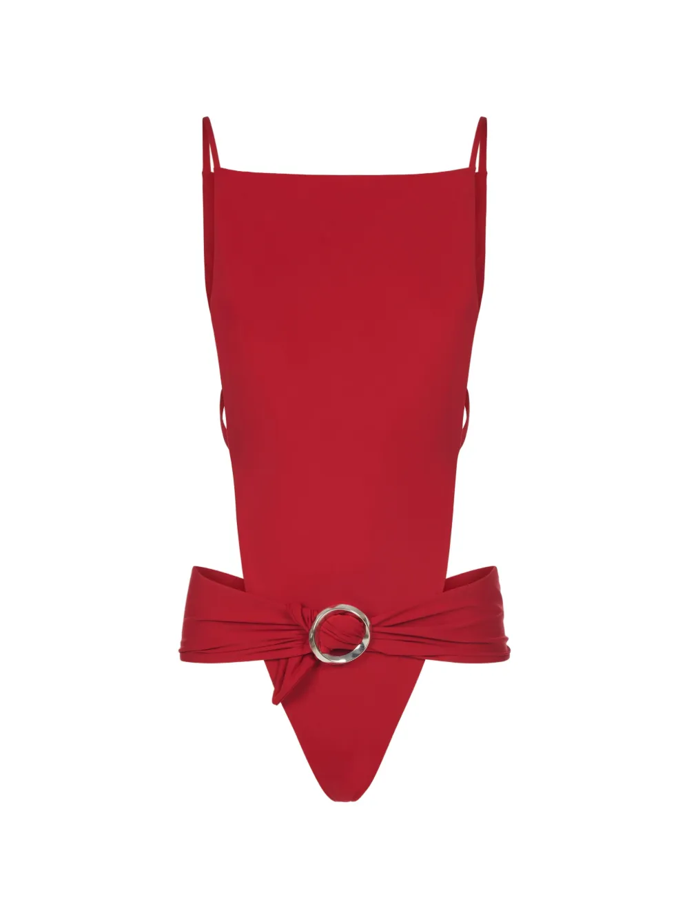Taller Marmo Scirocco buckled swimsuit - Rosso