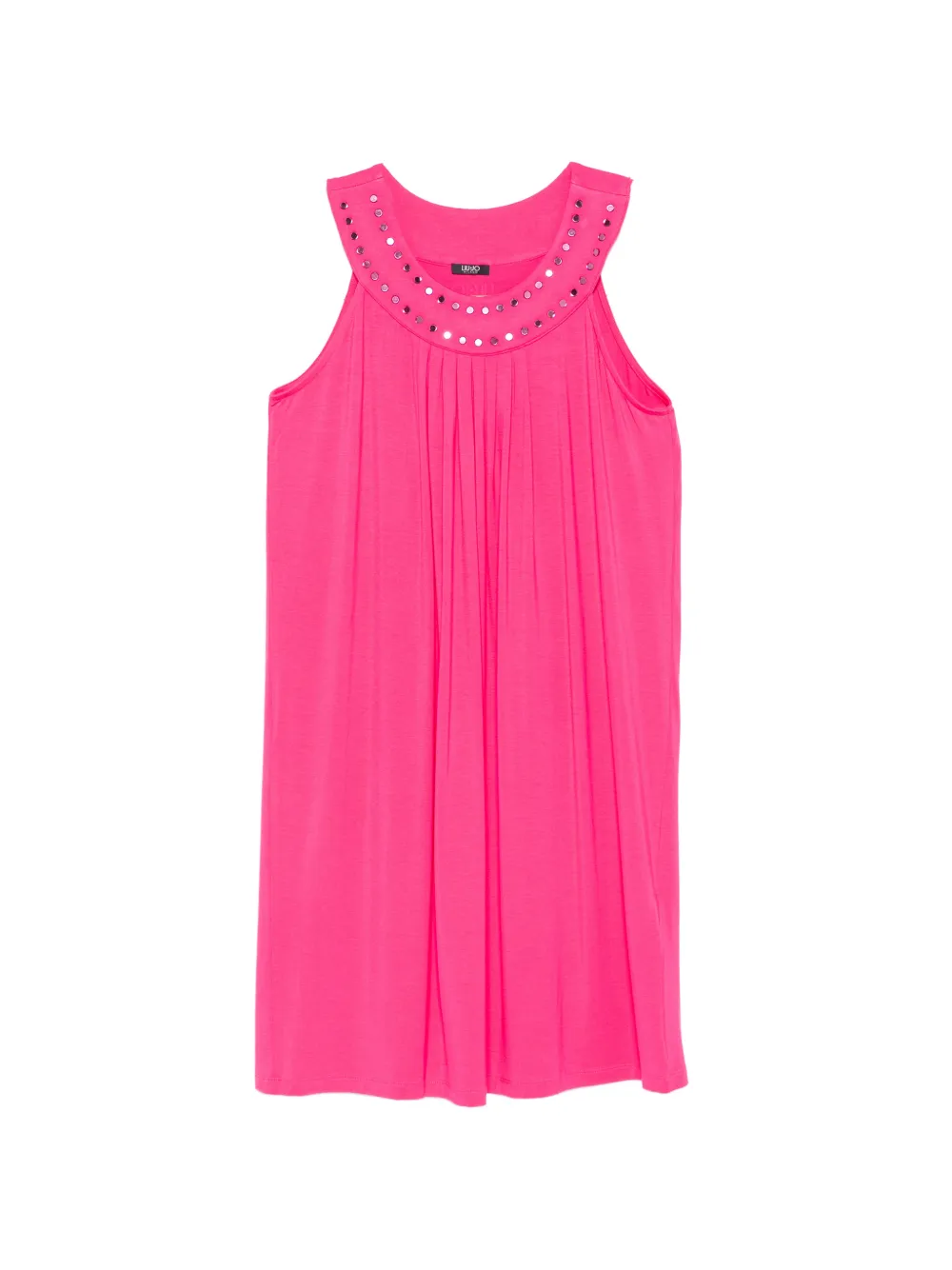 LIU JO crystal-embellished pleated mini dress - Rosa