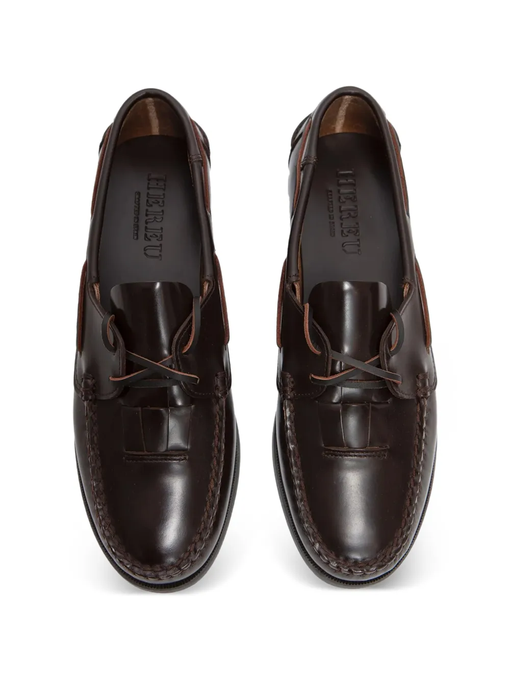 Hereu Saler Nautic lace-up loafers Bruin