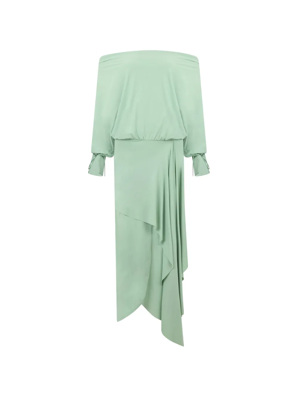 Les Filles d'Eva asymmetrical draped maxi dress - Verde
