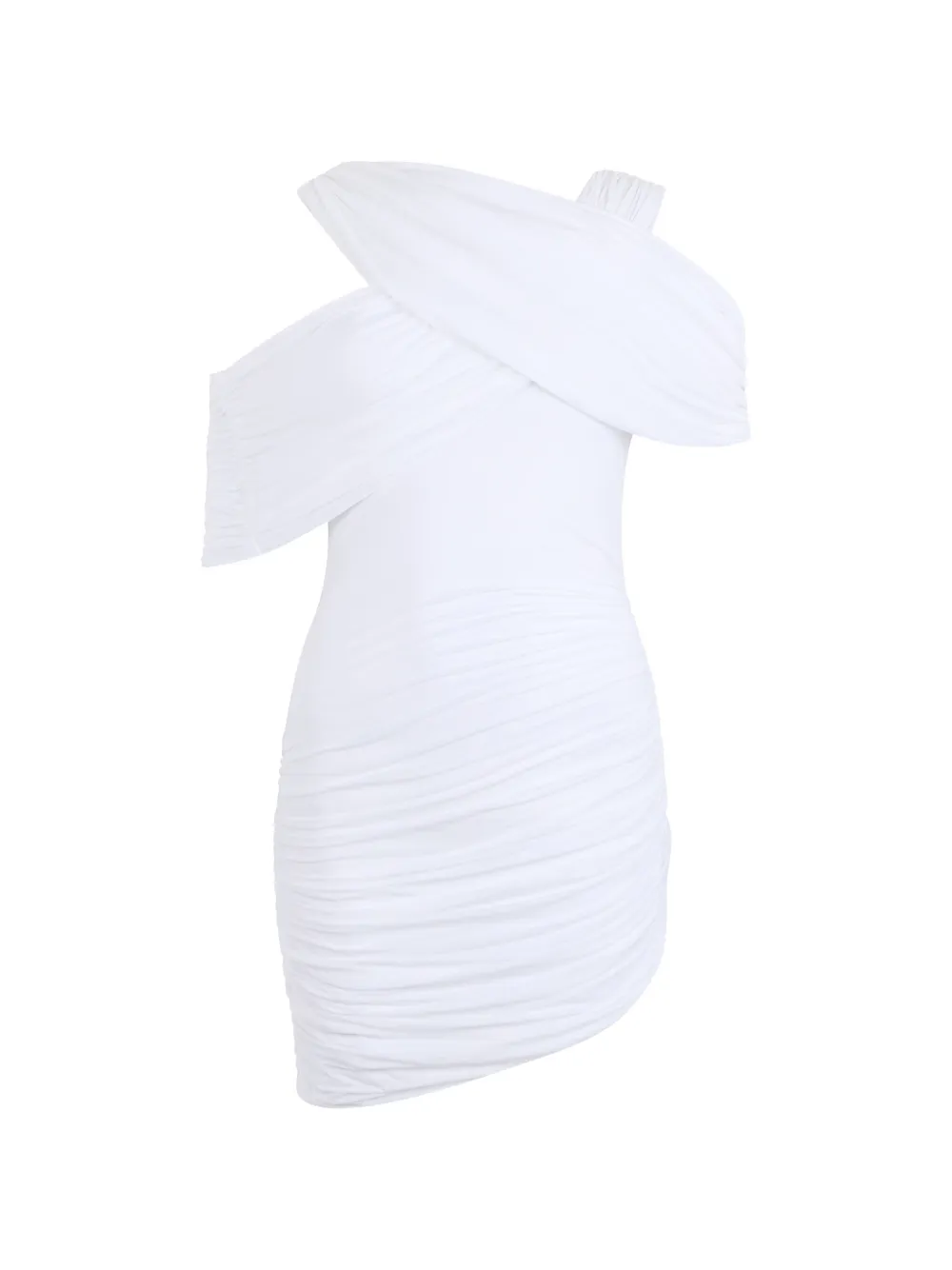 Les Filles d'Eva asymmetrical ruched mini dress - Bianco