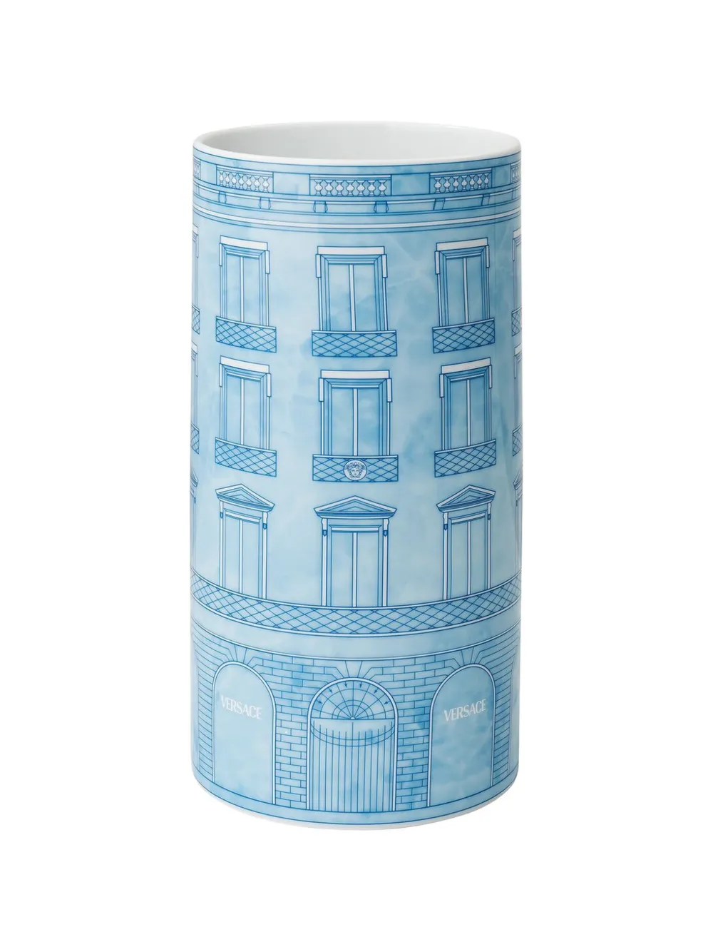 Versace Palazzo architectural-print vase - Blau