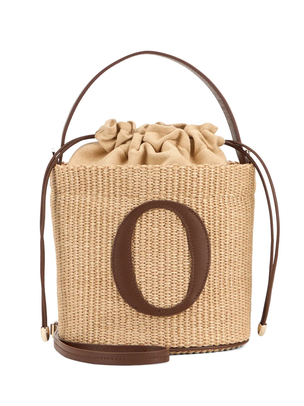 Orciani Zanzibar woven-design logo-patch tote bag - Nude