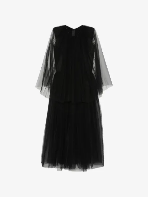Alchemy tulle-layered flared dress