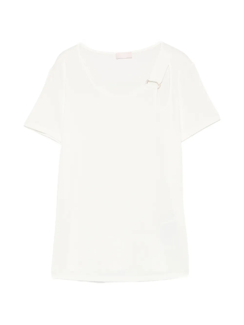 LIU JO cut-out ring-detail T-shirt - Toni neutri