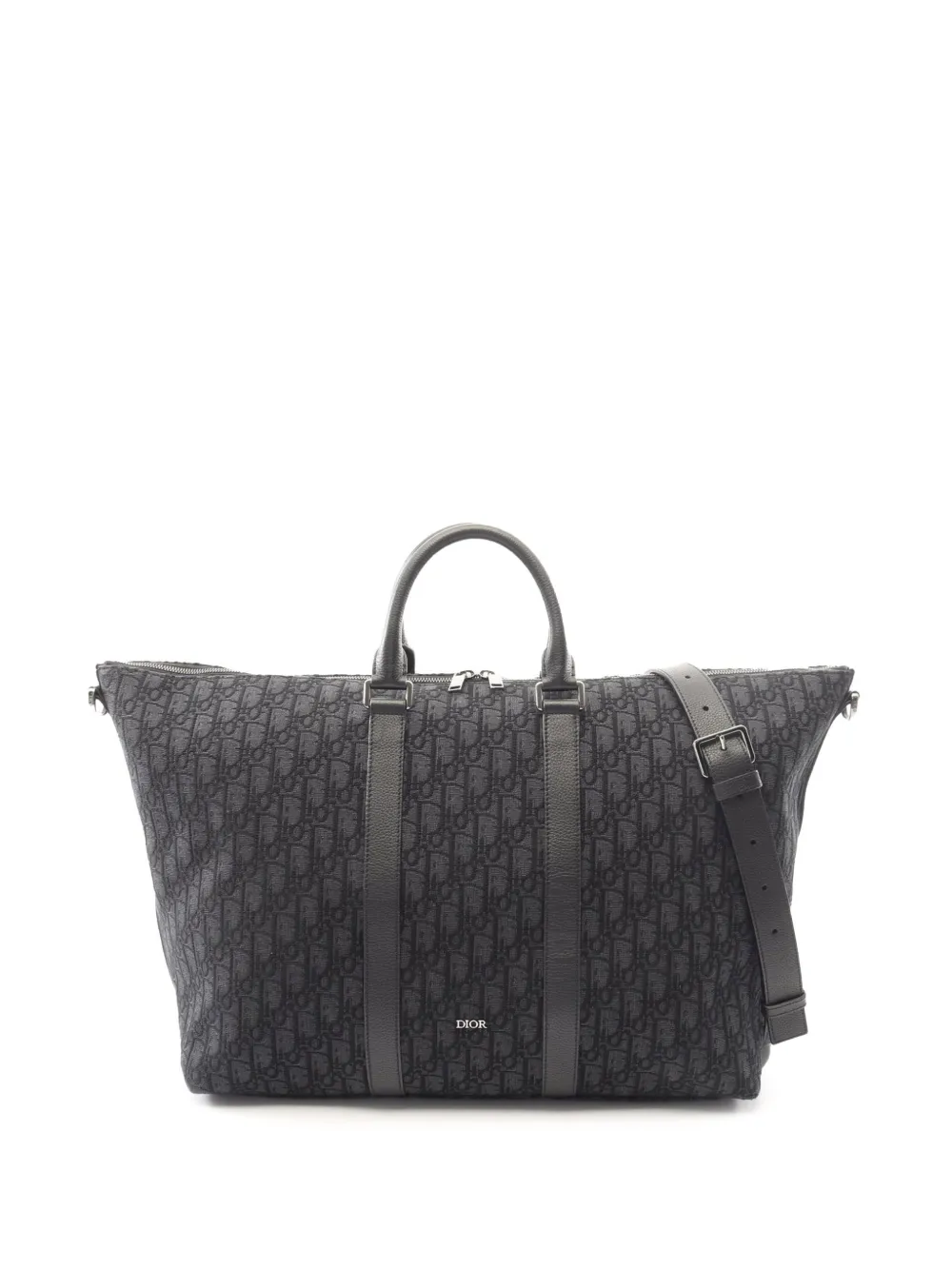 Christian Dior Pre-Owned 2010-2026 Oblique Weekender 40 satchel - Nero