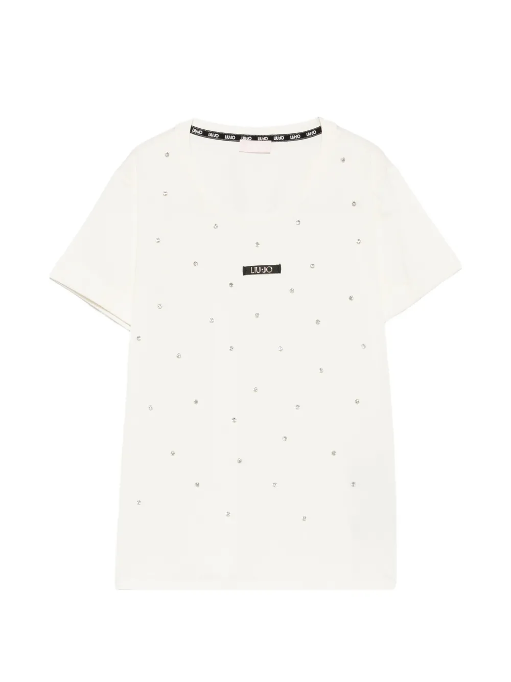 LIU JO logo-patch T-shirt - Toni neutri