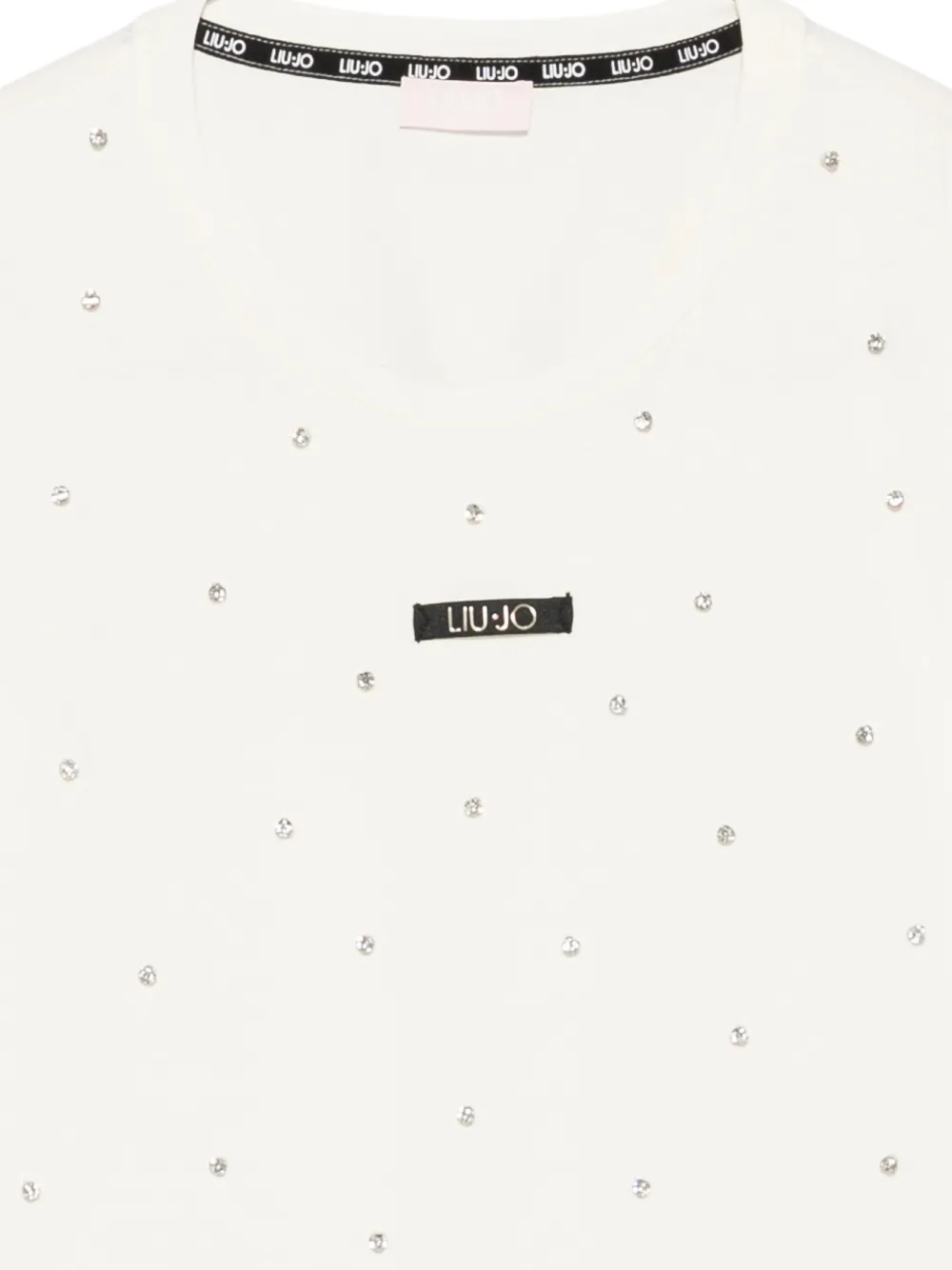 LIU JO T-shirt met applicaties Beige