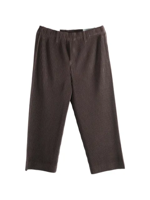 Issey Miyake pleated cropped trousers