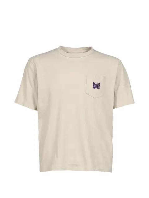 Needles butterfly-embroidered T-shirt