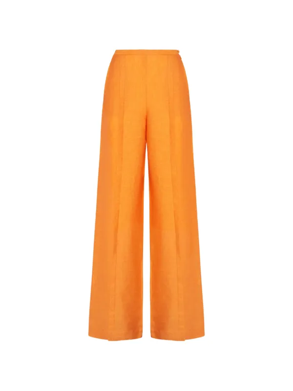 Taller Marmo Colorado Wide-leg Trousers in Orange