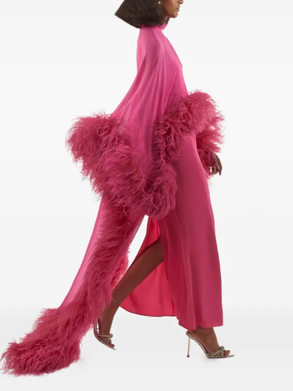 taller marmo feather dress pink Rent Taller Marmo Pink Dress UK 8