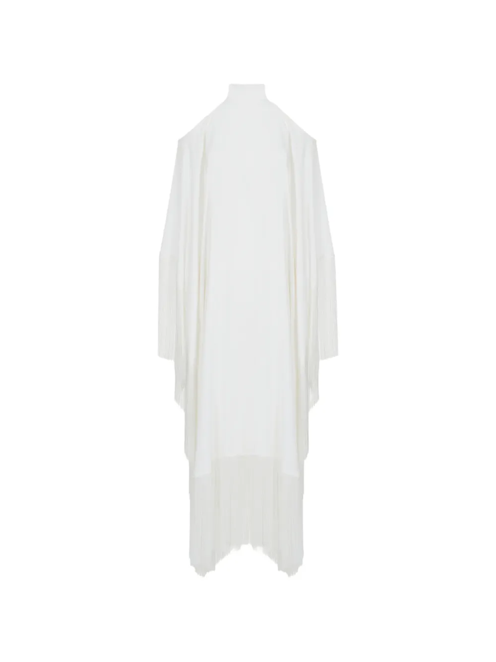 Taller Marmo Divina fringe-trimmed kaftan dress - Bianco