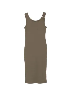 Reformation Emiliana Knitted Dress | Brown | FARFETCH GE