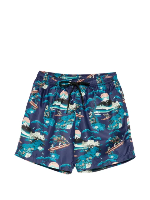 Mauna Kea graphic-print drawstring-waist swim shorts