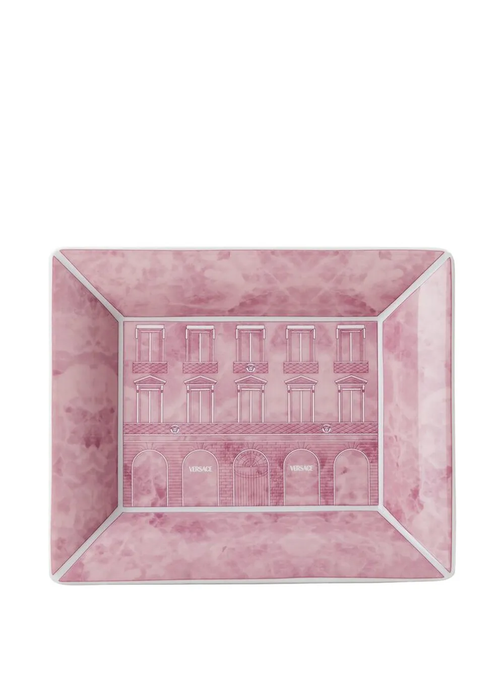 Versace Palazzo marble-effect bowl - Rosa