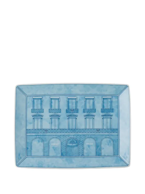 Versace Palazzo architectural-print rectangular plate