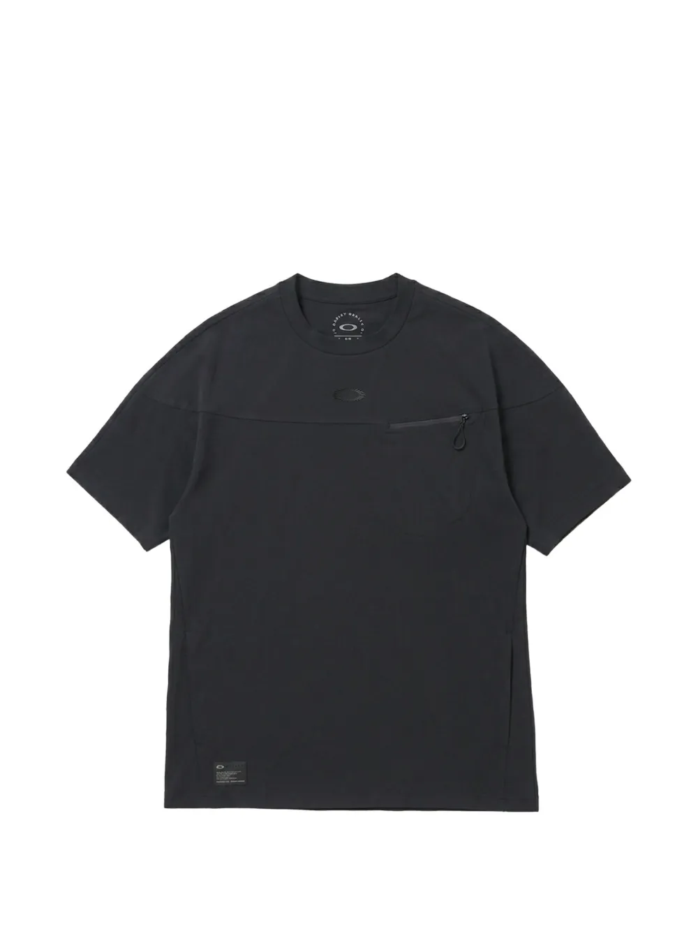 Oakley Fgl Union zip-pocket panelled T-shirt - Nero