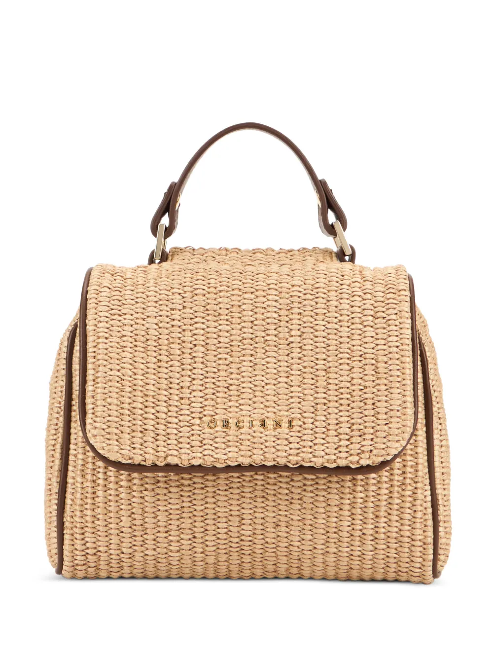 Orciani Sveva Zanzibar Mini leather-trim tote bag - Toni neutri