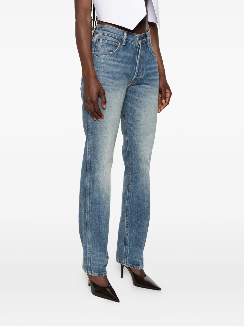TOM FORD Jeans met logopatch Blauw