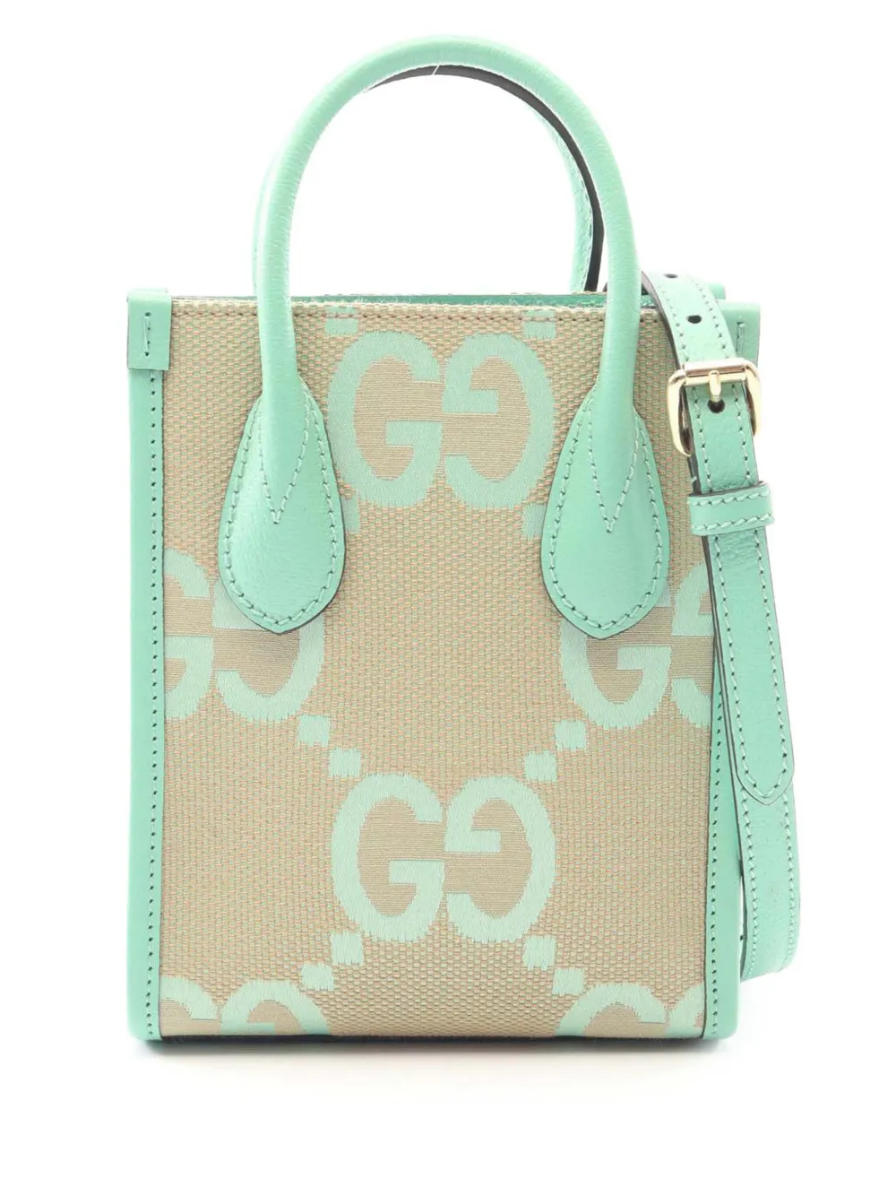 Gucci Pre-Owned 2016-2026 Mini Jumbo GG Canvas Web satchel - Toni neutri