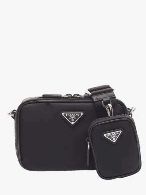 Prada Pre-Owned 2013-2026 Re Nylon and Saffiano Brique crossbody bag