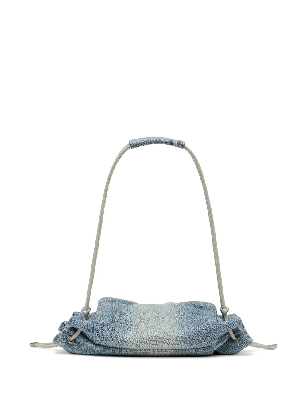 Diesel Kleine Scrunch-D schoudertas verfraaid met kristallen Blauw
