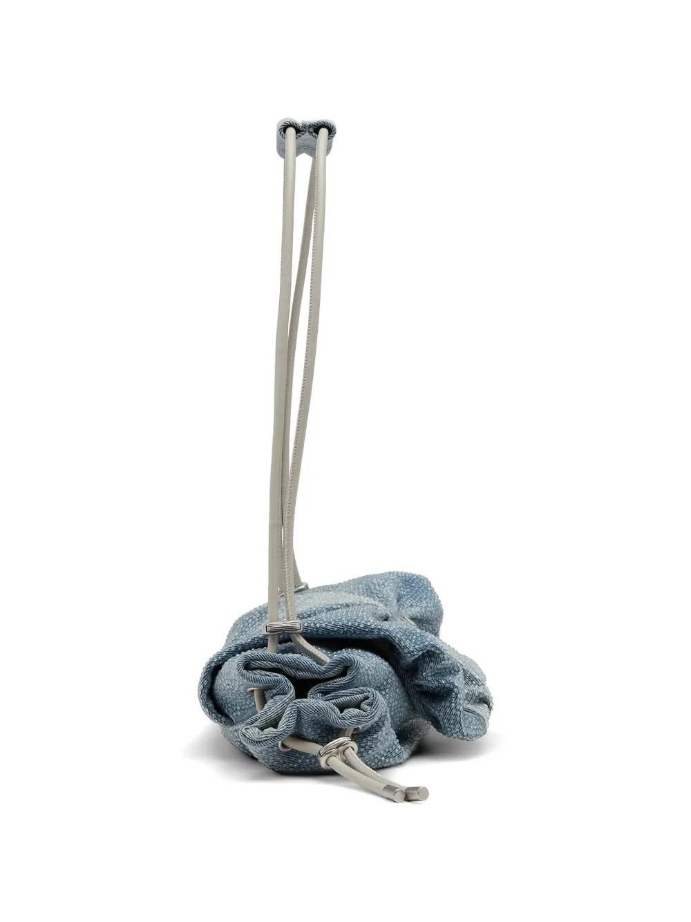 Diesel Kleine Scrunch-D schoudertas verfraaid met kristallen Blauw
