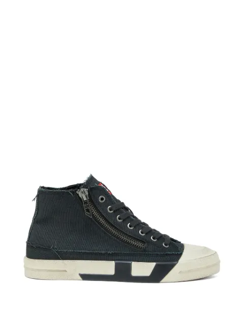 Diesel S-D-Verse frayed zip-up sneakers