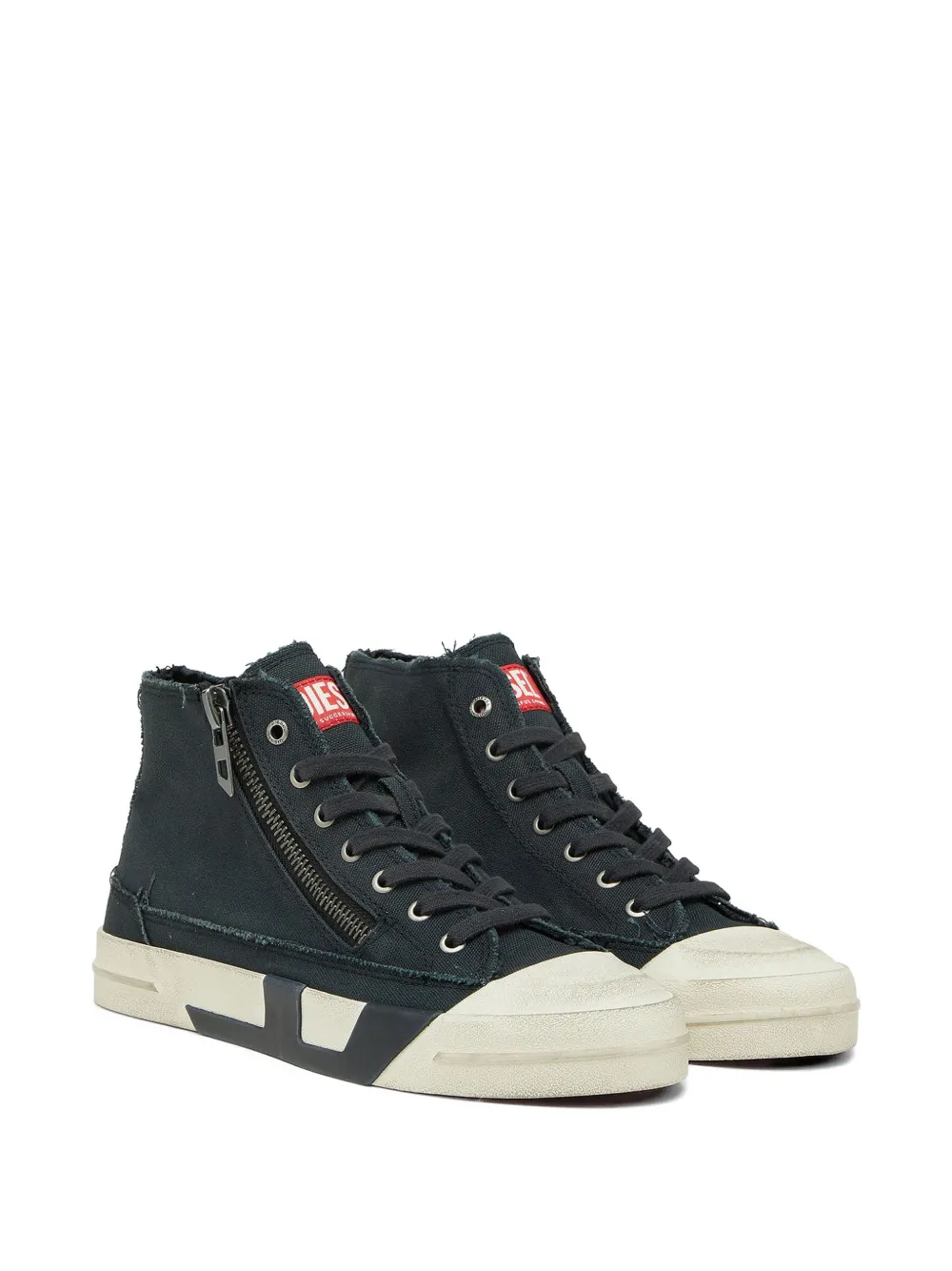 Diesel S-D-Verse sneakers met franje Zwart