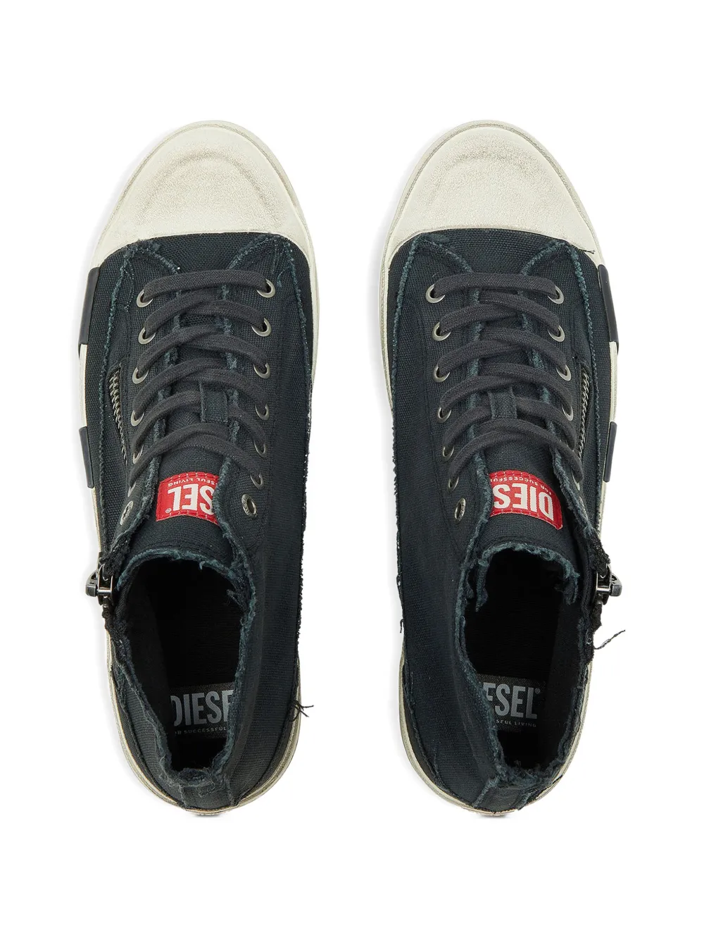 Diesel S-D-Verse sneakers met franje Zwart