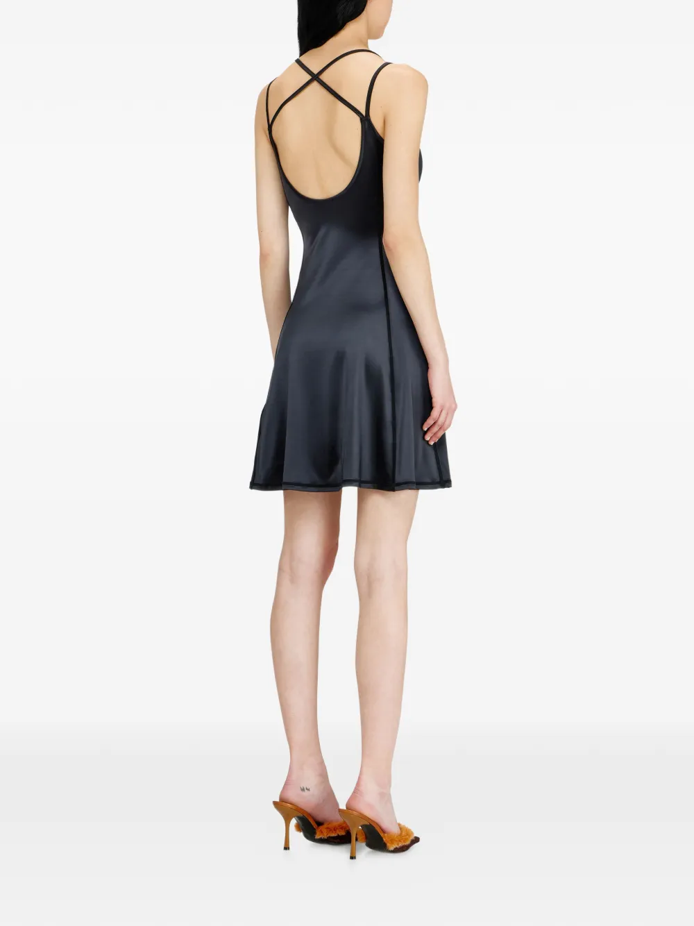 Diesel D-Immy flared mini-jurk Grijs