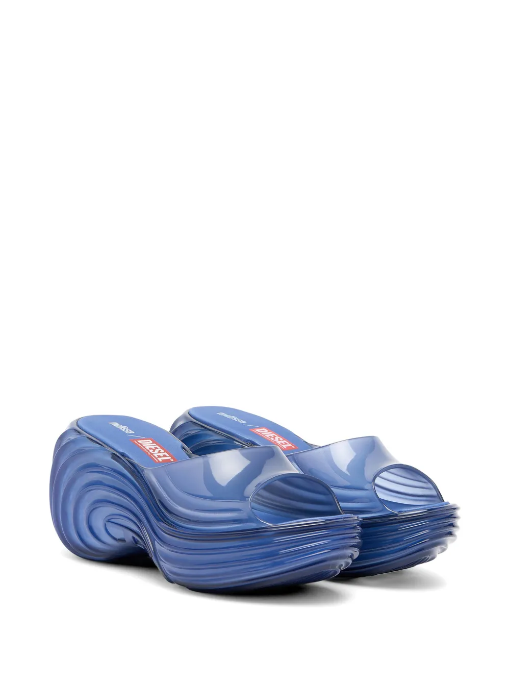 Diesel x Melissa Quantum sandalen met plateauzool Blauw