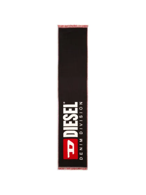 Diesel Biscotto logo jacquard scarf