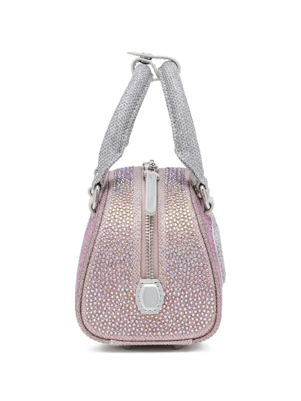 DIESEL ストーン装飾 ハンドバッグ Diesel 1DR Dome ラインストーントリム ハンドバッグ ミニ | ピンク