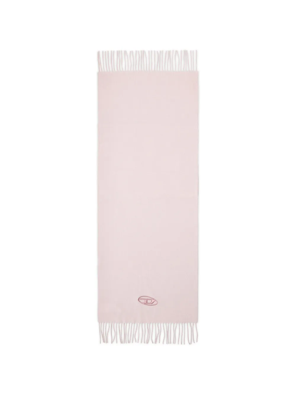 Diesel Sciarpa S-Imon Oval-D con frange - Rosa