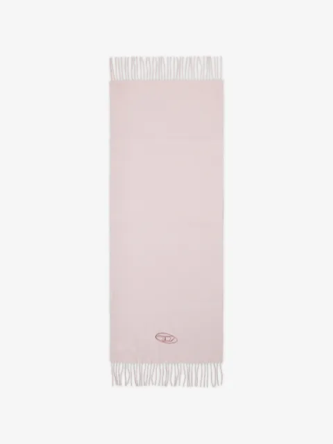 Diesel wool-blend scarf with fringed edges