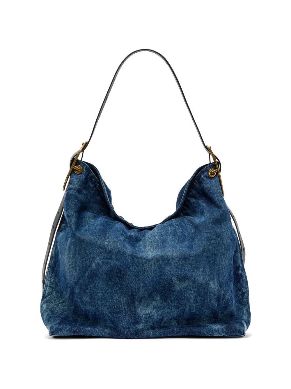 Diesel D-Line denim shoulder bag - Blu