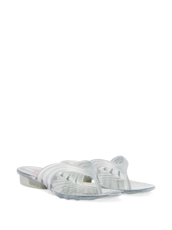 Diesel x Melissa Sculptural flip-flops In Melflex® | White | FARFETCH