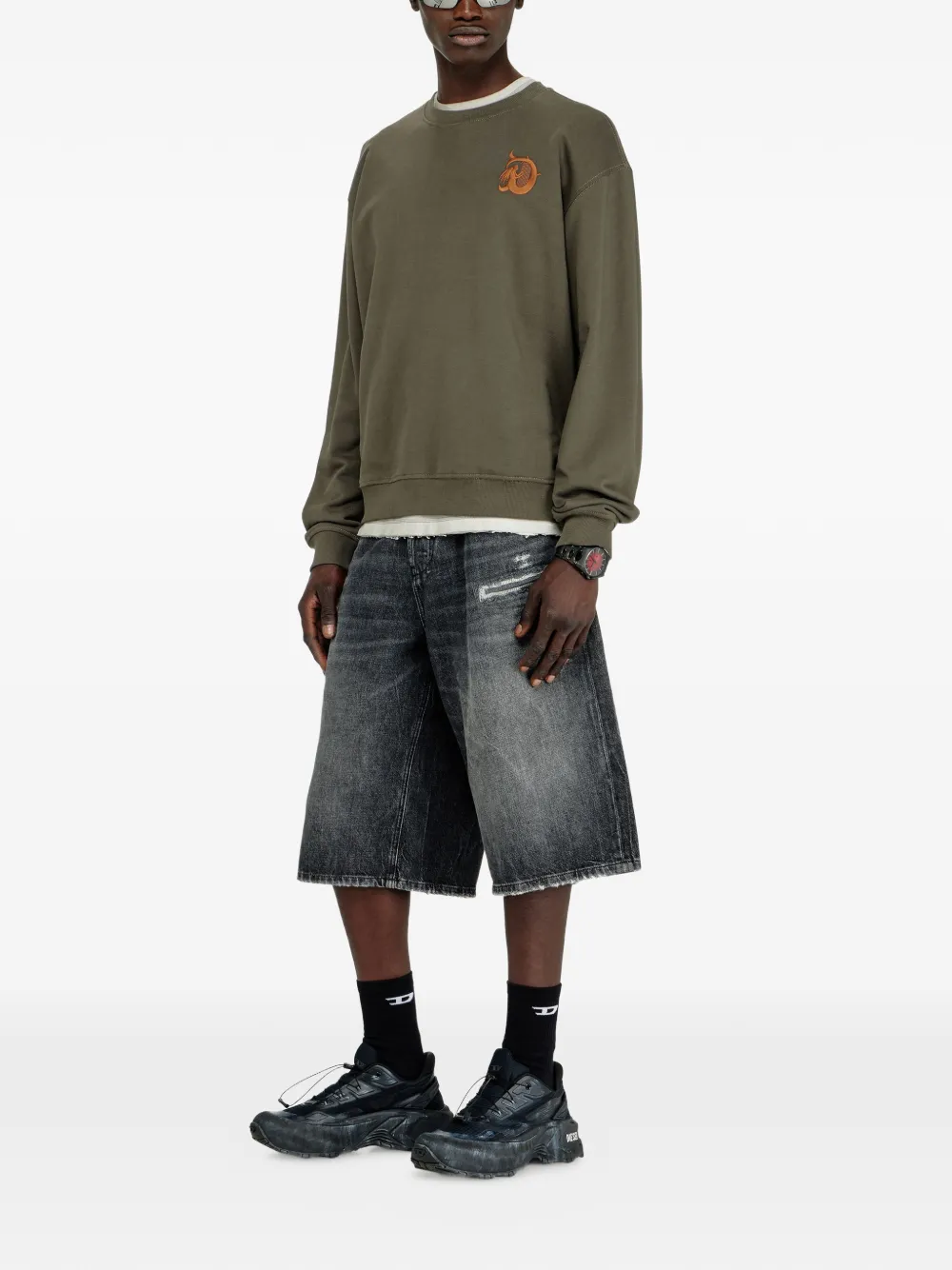 Diesel S-Norm-Aa4 sweater Groen