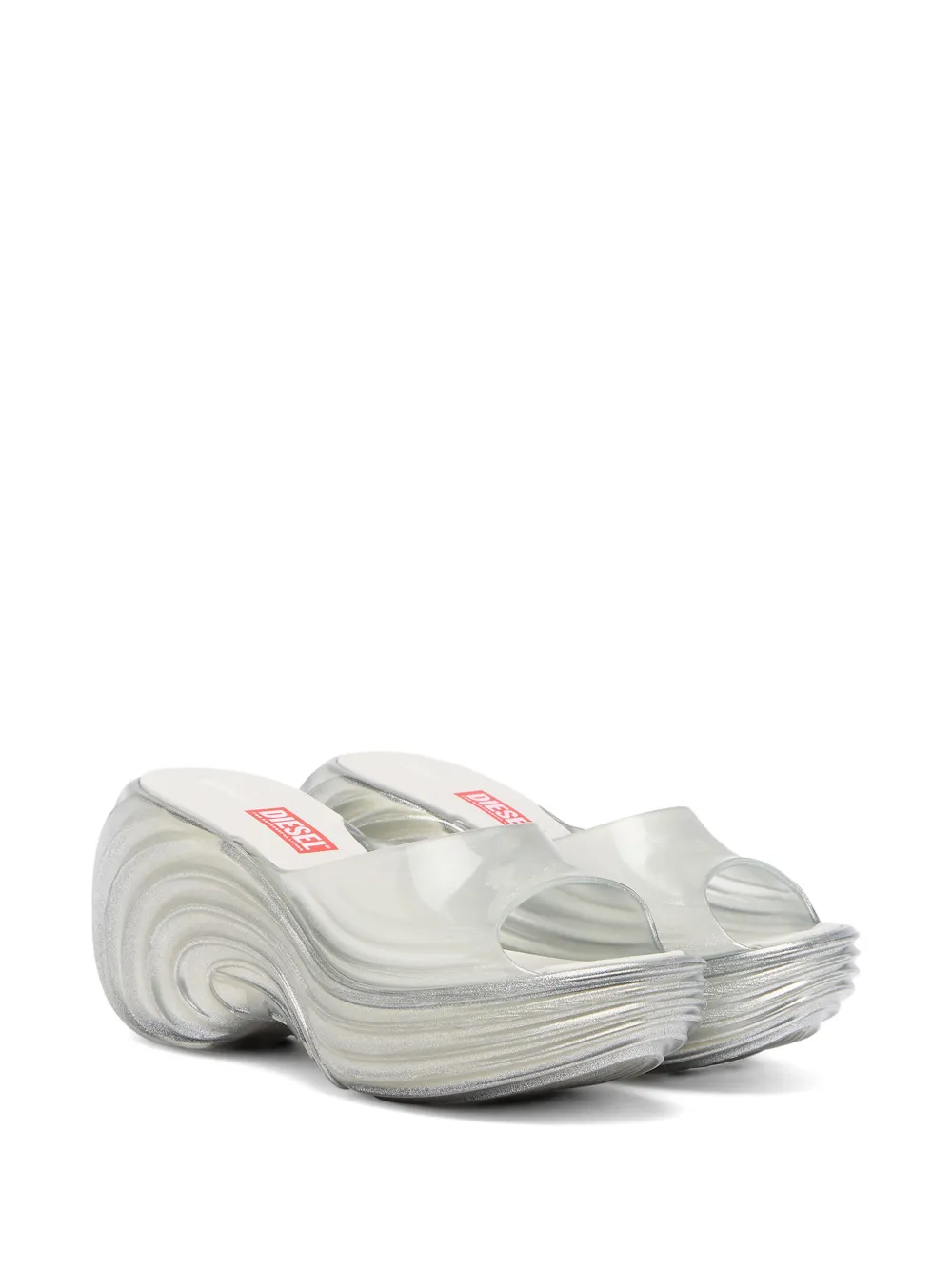 Diesel x Melissa Quantum sandalen met plateauzool Wit