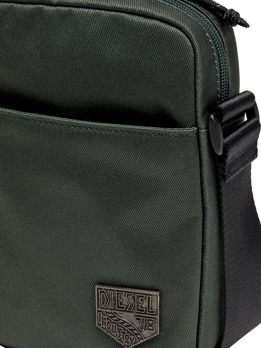 Diesel D-Pack crossbodytas met logoplakkaat Groen