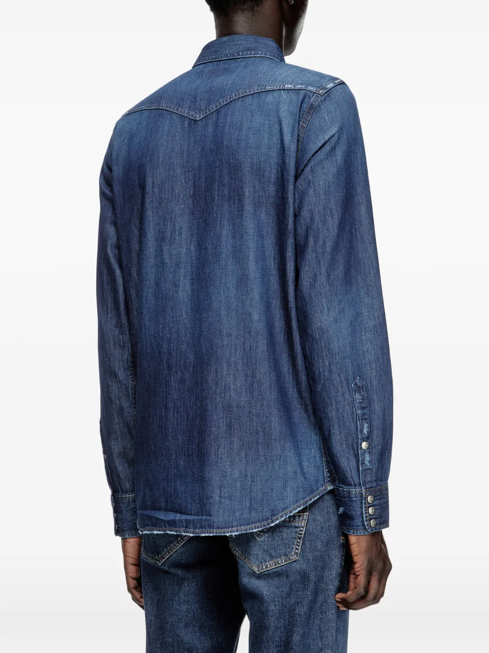 Diesel Denim overhemd Blauw