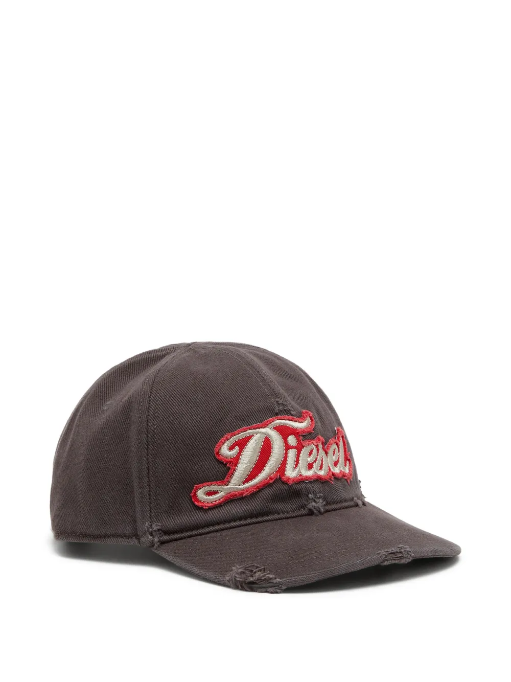 Diesel Cappello da baseball con effetto vissuto - Marrone