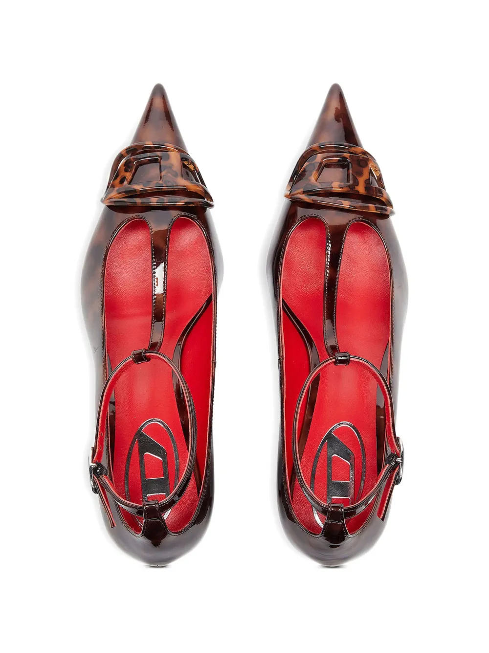 Diesel D-Venus Kittie pumps met T-bandje Bruin